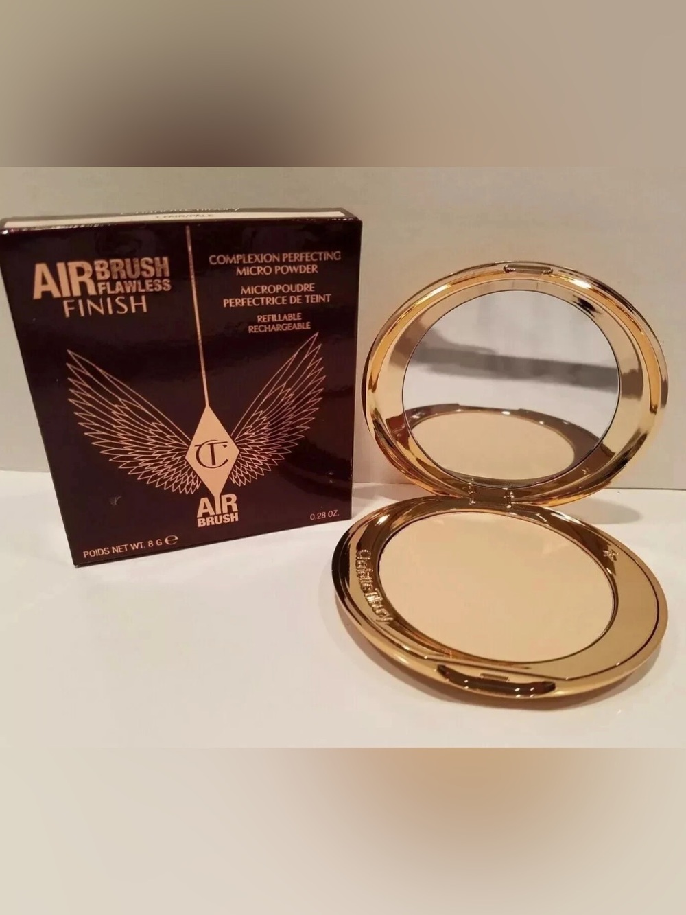 Charlotte Tilbury Airbrush Complexion Powder Compact shade 1 fair/pale - Picture 1 of 1